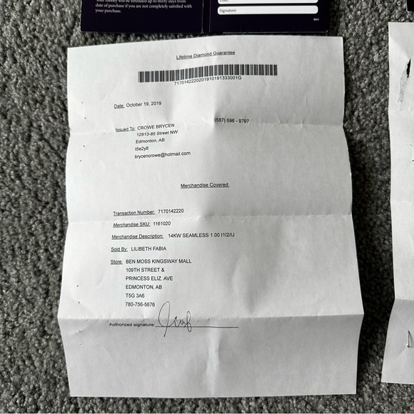 14KW princess cut Engagement ring 1.0CTW - Picture 3 of 6